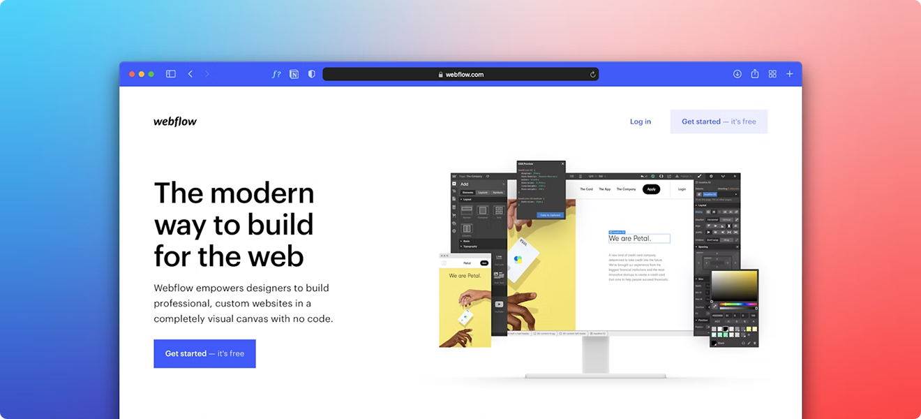 Webflow Professional View