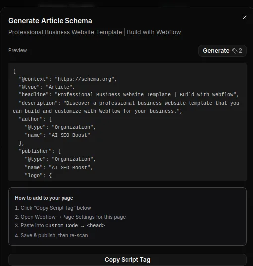 Schema Toolkit — screenshot 2