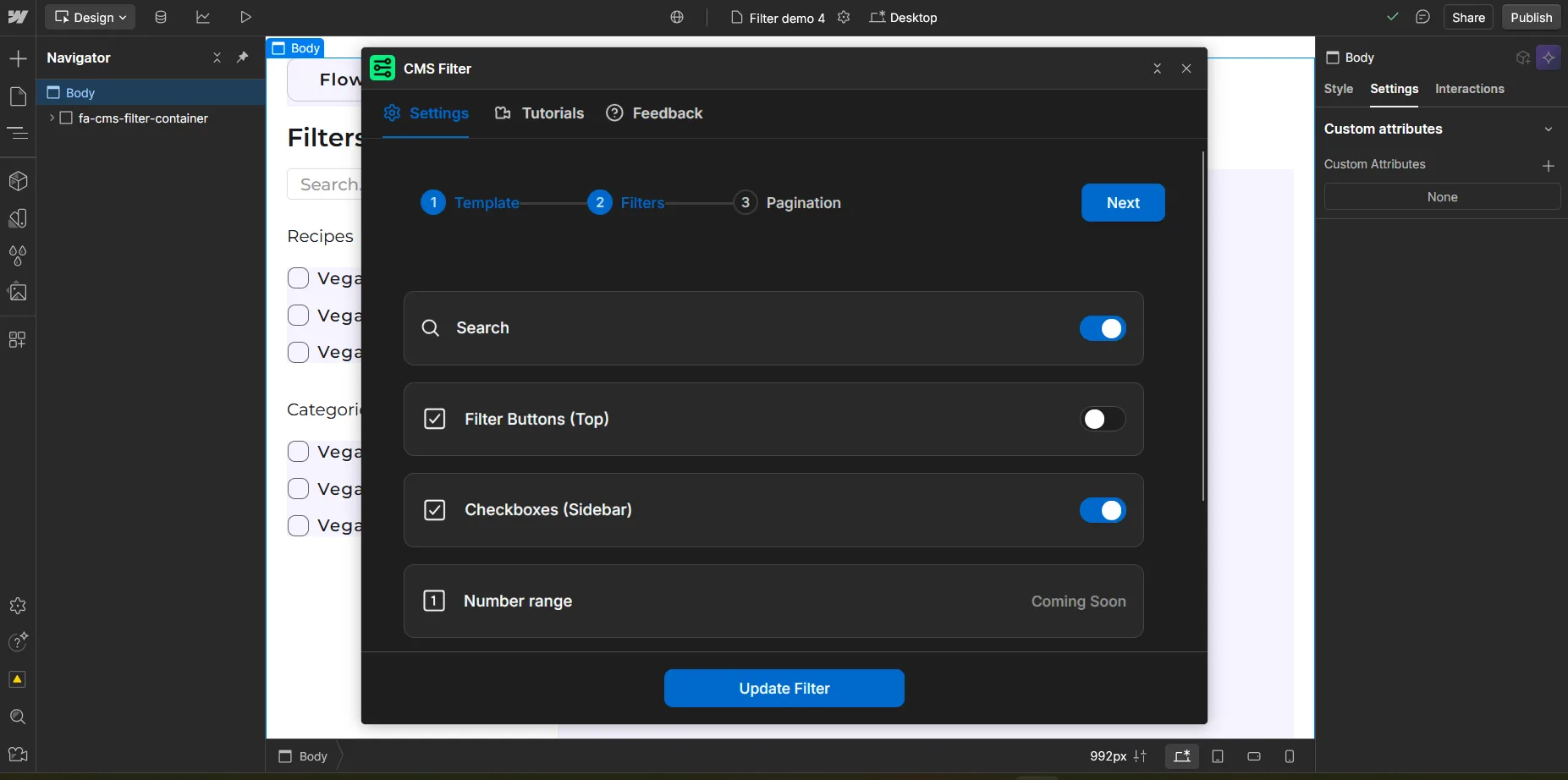 Checkboxes (Sidebar) — screenshot 3