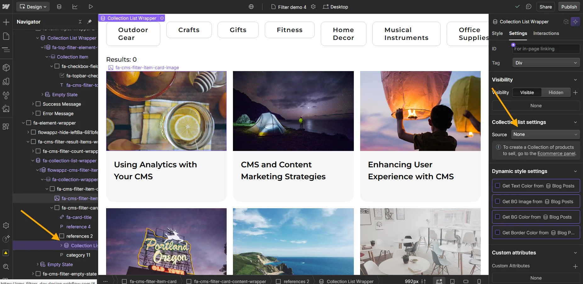For multi-reference connect CMS collection