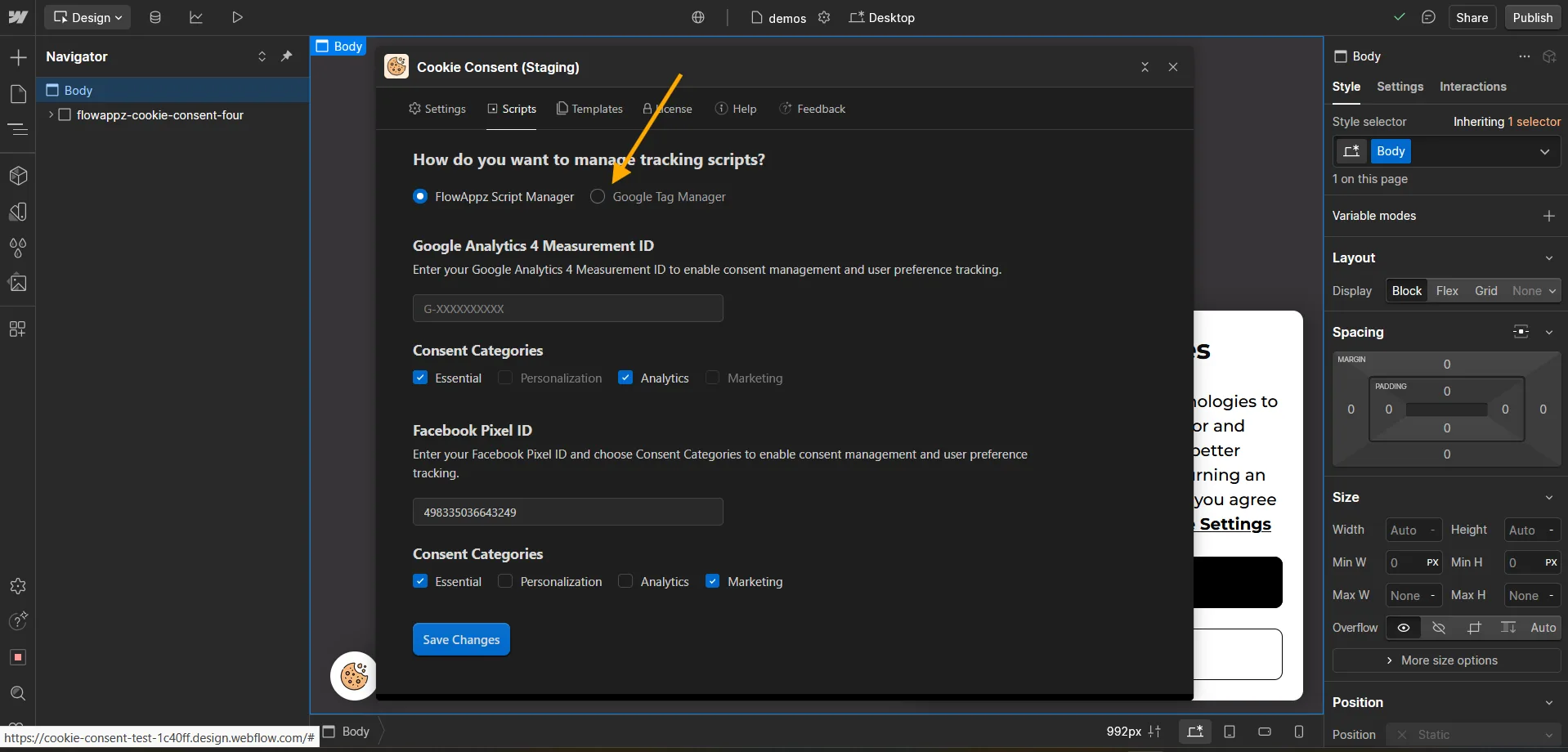 Google Tag Manager Integration — screenshot 2