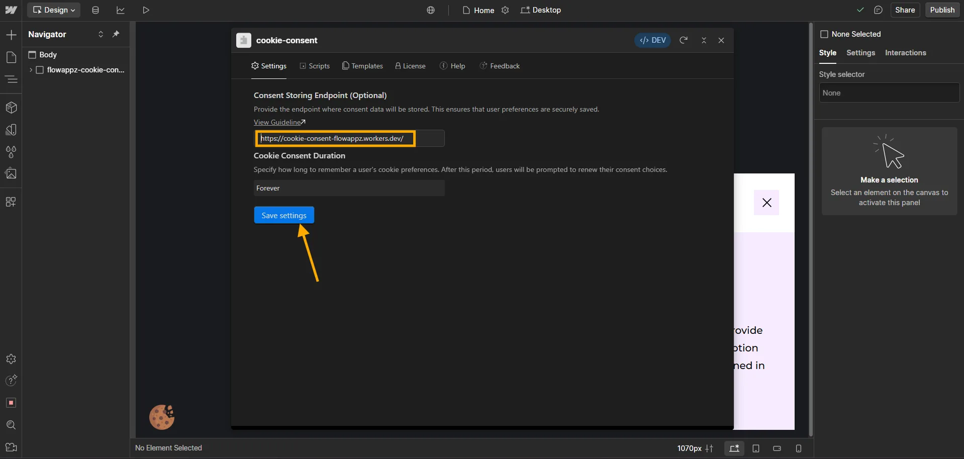 Cookie Consent Storing — screenshot 17