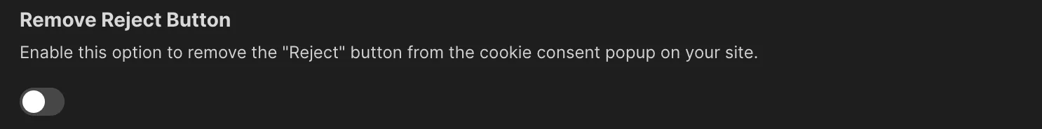 Remove Reject Button — screenshot 1