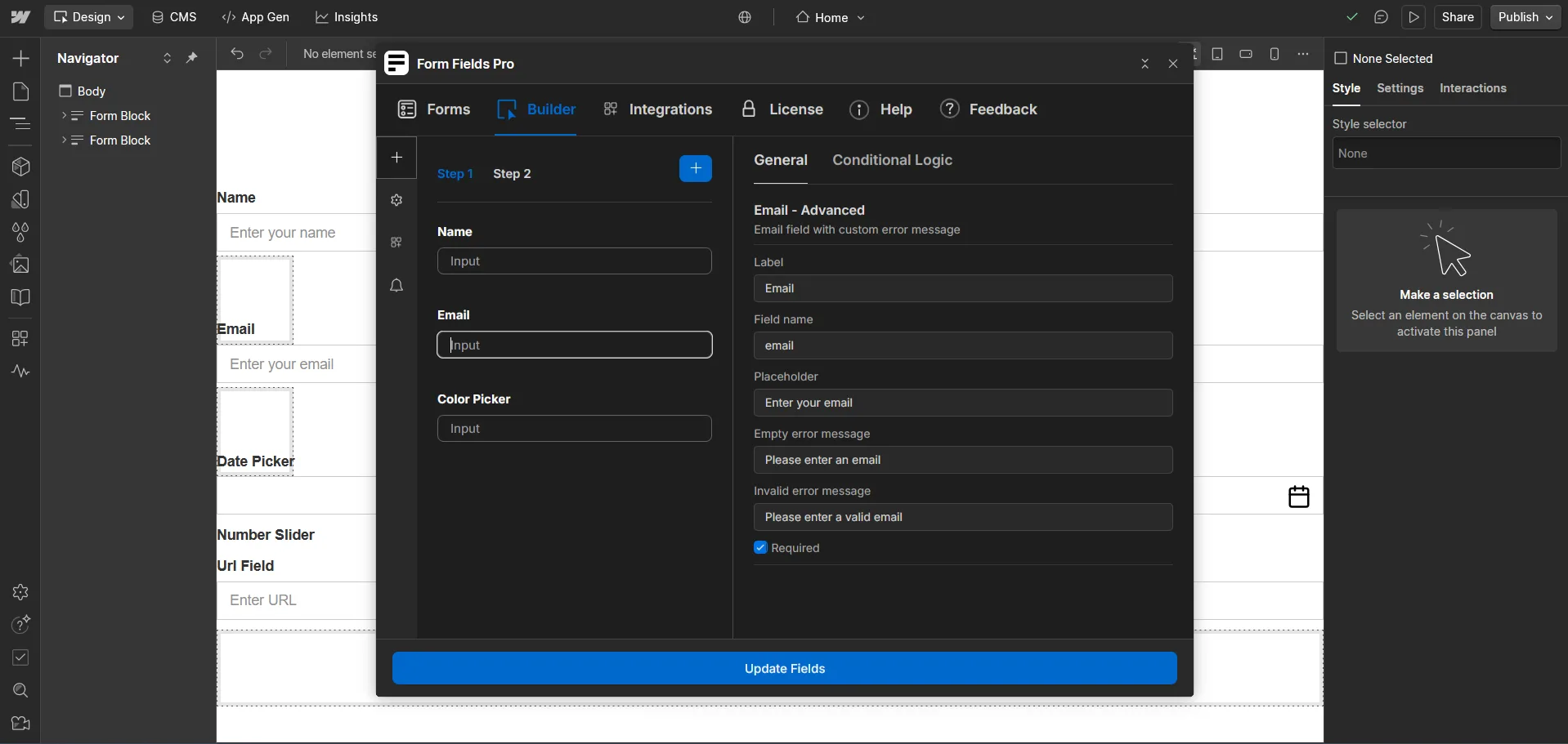 Email Advanced — screenshot 1