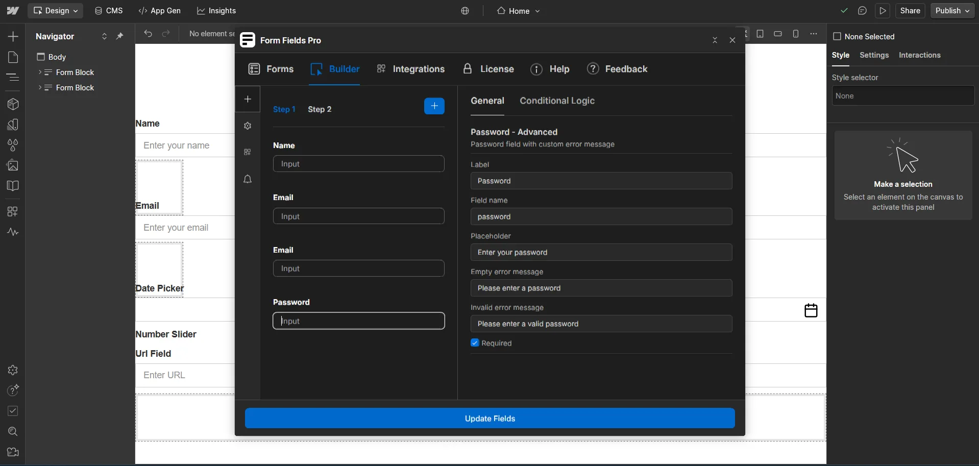 Password - Advanced — screenshot 1