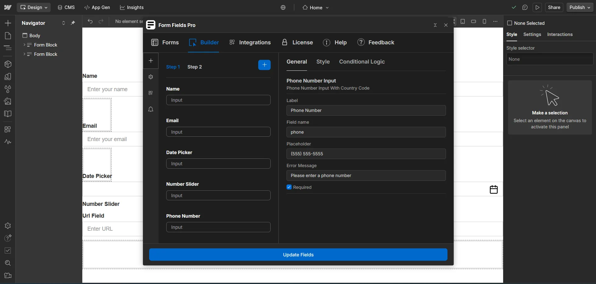 Phone Number Input — screenshot 1