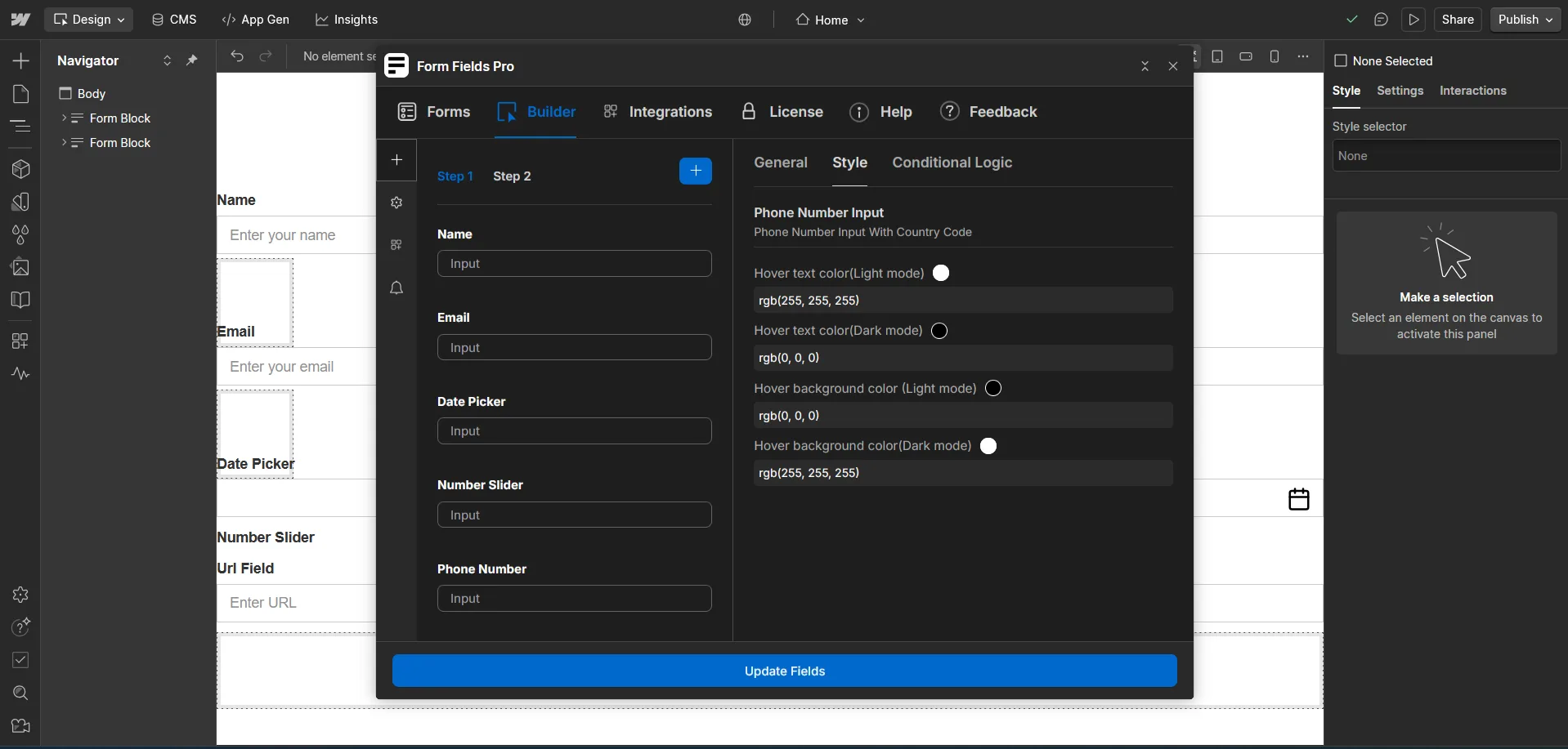 Phone Number Input — screenshot 2