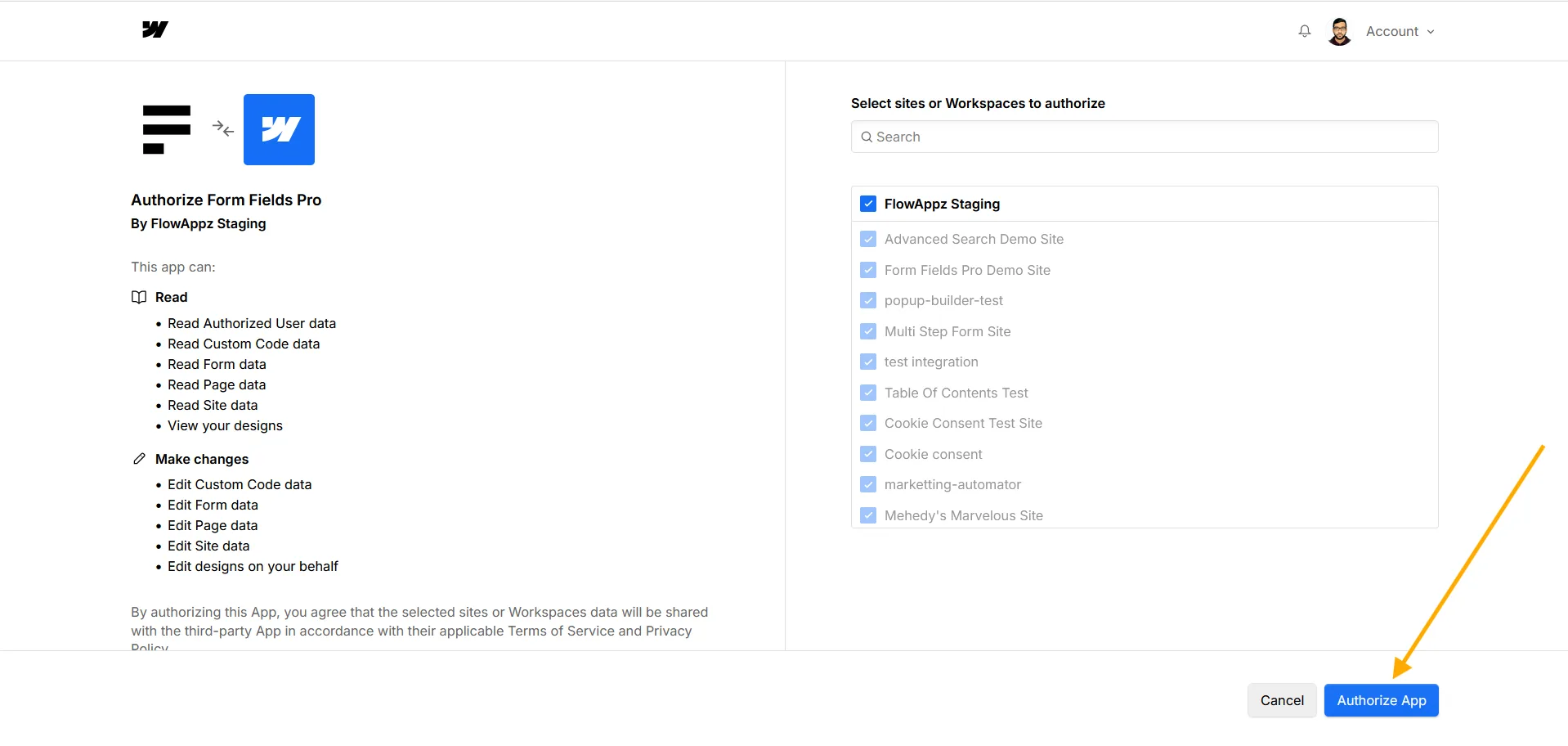 Installing Form Fields Pro — screenshot 3