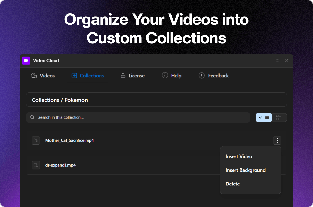 Background Video Support